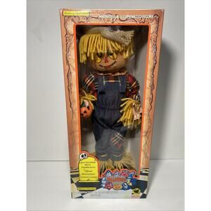 Vintage 1993 Halloween Holiday Creations Animated Scarecrow Motionette Figure